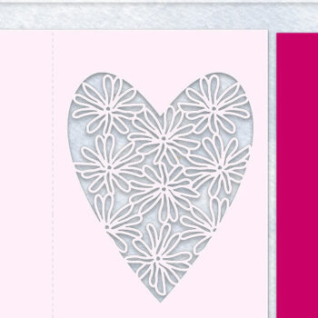 Intra απο ξύλο plywood 3mm-4mm πάχος – Star Magnolia Flower Heart Card Cut Δίασταση  20x20 cm INTRAFABR-12224979 - Image 2