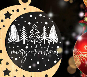 Intra απο ξύλο plywood 3mm-4mm πάχος – Star Moon Ornaments Δίασταση  20x20 cm INTRAFABR-83740395