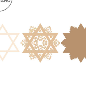 Intra απο ξύλο plywood 3mm-4mm πάχος – Star of David, Πολυστρωματική διακόσμηση τοίχου Δίασταση  40x30 cm INTRAFABR-84232464 - Image 8