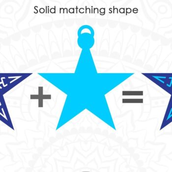 Intra απο ξύλο plywood 3mm-4mm πάχος – Star Ornament, Χριστουγεννιάτικο Στολίδι Δίασταση  20x20 cm INTRAFABR-41584831 - Image 2