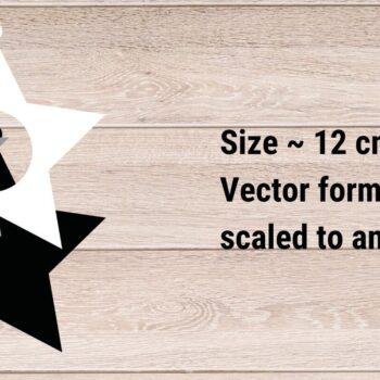 Intra απο ξύλο plywood 3mm-4mm πάχος – Star Photo Frame, Winter Δίασταση  45x45 cm INTRAFABR-82778900 - Image 2