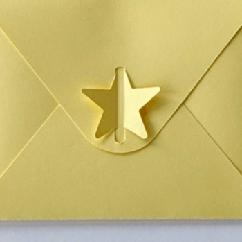 Intra απο ξύλο plywood 3mm-4mm πάχος – Πρότυπο αυτοσφραγιζόμενου φακέλου με αστέρι Δίασταση  20x20 cm INTRAFABR-32289525 - Image 2