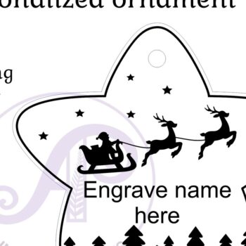 Intra απο ξύλο plywood 3mm-4mm πάχος – Χριστουγεννιάτικο στολίδι Laser σε σχήμα αστεριού Δίασταση  20x20 cm INTRAFABR-82653567 - Image 2