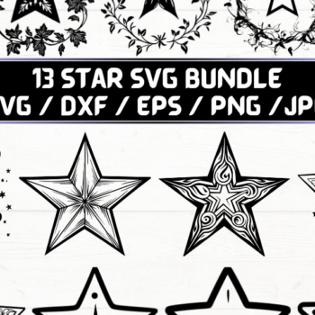 Intra απο ξύλο plywood 3mm-4mm πάχος – Star, DXF, EPS, JPG, PNG Δίασταση  20x20 cm INTRAFABR-115723414 - Image 1