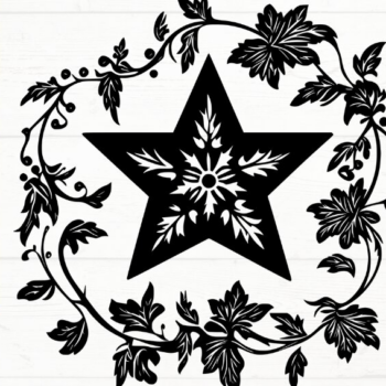 Intra απο ξύλο plywood 3mm-4mm πάχος – Star, DXF, EPS, JPG, PNG Δίασταση  20x20 cm INTRAFABR-115723414 - Image 4