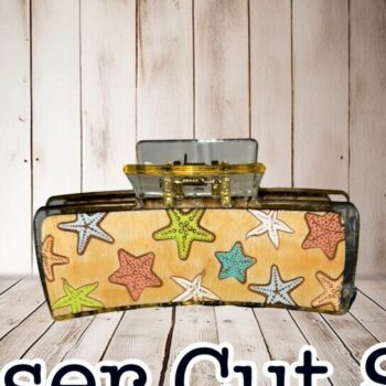 Intra απο ξύλο plywood 3mm-4mm πάχος – Τοπέρ με κλιπ μαλλιών Starfish Δίασταση 20x20 cm INTRAFABR-93660767 - Image 1