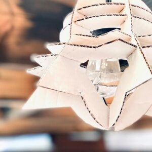 Intra απο ξύλο plywood 3mm-4mm πάχος – Starship Lampshade Cut Laser Δίασταση  20x20 cm INTRAFABR-38884723