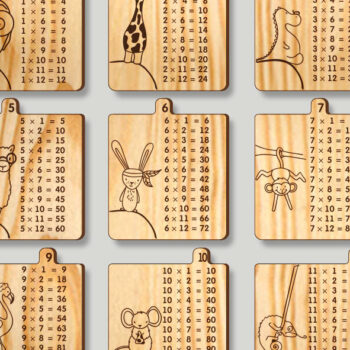 Intra απο ξύλο plywood 3mm-4mm πάχος – Οργάνωση πολλαπλασιασμού γραφικής ύλης Δίασταση  20x20 cm INTRAFABR-70969957 - Image 5