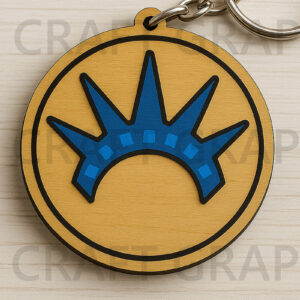 Intra απο ξύλο plywood 3mm-4mm πάχος – Αρχείο Keychain Statue Crown Δίασταση 5x5 cm INTRAFABR-122661193