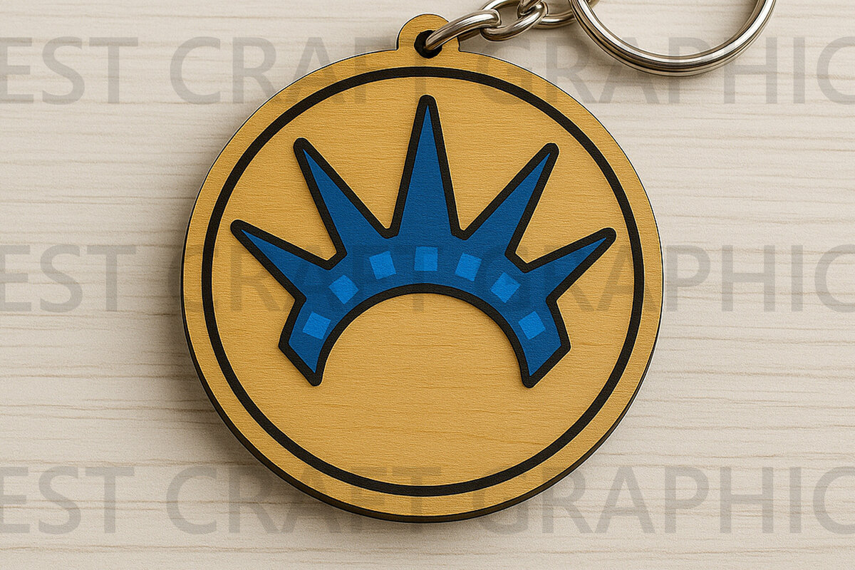 Intra απο ξύλο plywood 3mm-4mm πάχος – Αρχείο Keychain Statue Crown Δίασταση  5x5 cm INTRAFABR-122661193