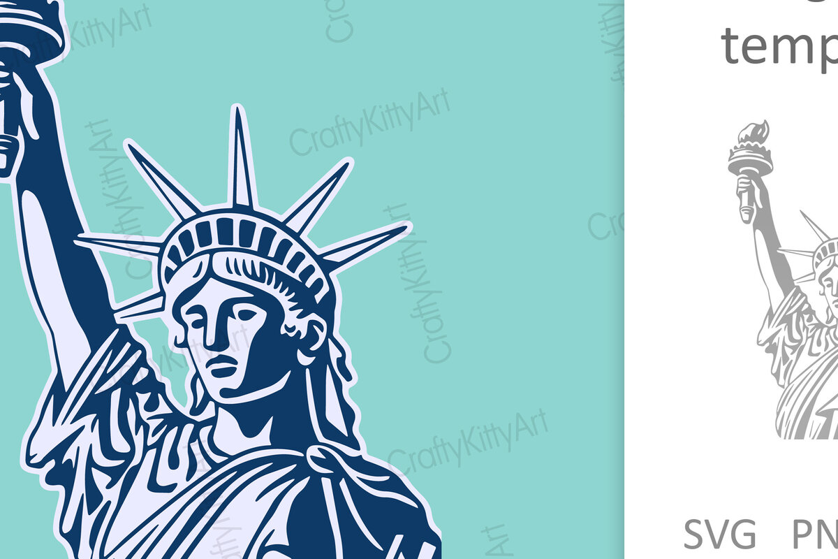 Intra απο ξύλο plywood 3mm-4mm πάχος – Άγαλμα της Ελευθερίας, Lady Liberty Δίασταση  20x20 cm INTRAFABR-100562407