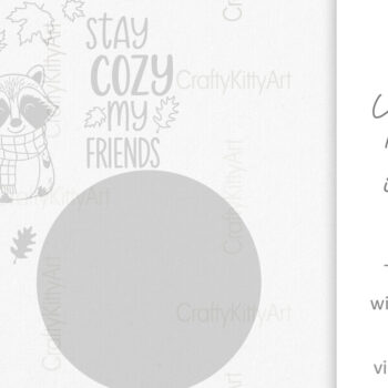 Intra απο ξύλο plywood 3mm-4mm πάχος – Stay Cozy 3D Φθινοπωρινή πινακίδα πόρτας Δίασταση  20x20 cm INTRAFABR-105423278 - Image 3