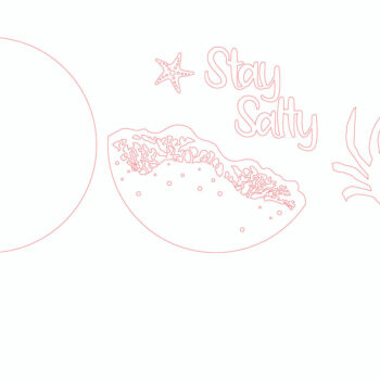 Intra απο ξύλο plywood 3mm-4mm πάχος – Stay Salty Crab Sign - Break Jhon Δίασταση  40x30 cm INTRAFABR-95127716 - Image 4