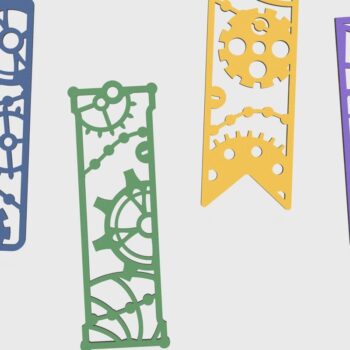 Intra απο ξύλο plywood 3mm-4mm πάχος – Σελιδοδείκτες Steampunk για Δίασταση  20x20 cm INTRAFABR-74476713 - Image 1