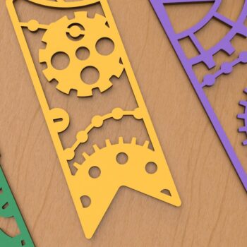 Intra απο ξύλο plywood 3mm-4mm πάχος – Σελιδοδείκτες Steampunk για Δίασταση  20x20 cm INTRAFABR-74476713 - Image 5