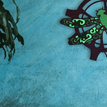 Intra απο ξύλο plywood 3mm-4mm πάχος – Steampunk Dragonfly on a Gear Δίασταση  20x20 cm INTRAFABR-34826470 - Image 3