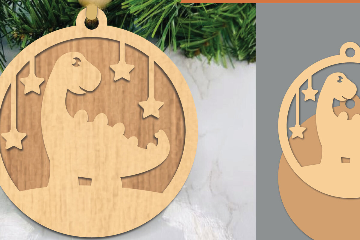 Intra απο ξύλο plywood 3mm-4mm πάχος – Στολίδι Stegosaurus Δίασταση  20x20 cm INTRAFABR-106021317