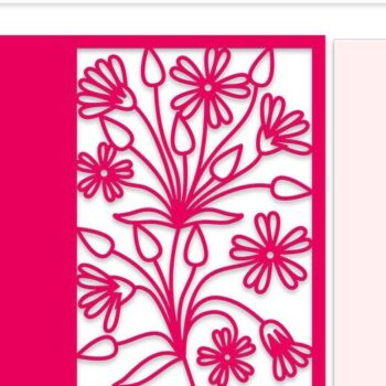 Intra απο ξύλο plywood 3mm-4mm πάχος – Stellaria Flower Card Δίασταση  20x20 cm INTRAFABR-36042576 - Image 2