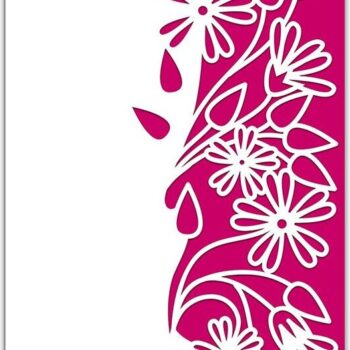 Intra απο ξύλο plywood 3mm-4mm πάχος – Stellaria Flower Lace Edge Card Cut Δίασταση  20x20 cm INTRAFABR-36325131 - Image 1