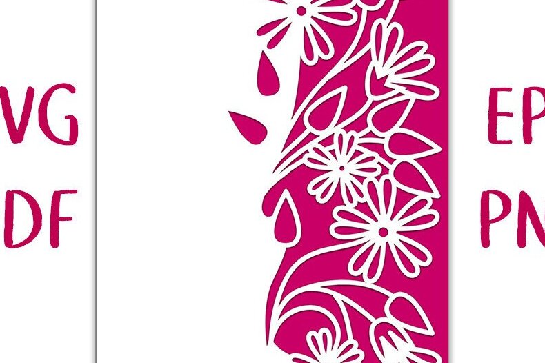 Intra απο ξύλο plywood 3mm-4mm πάχος – Stellaria Flower Lace Edge Card Cut Δίασταση  20x20 cm INTRAFABR-36325131