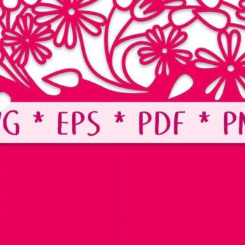 Intra απο ξύλο plywood 3mm-4mm πάχος – Κάρτα ακορντεόν Stellaria Wildflower Δίασταση  20x20 cm INTRAFABR-36048241 - Image 2