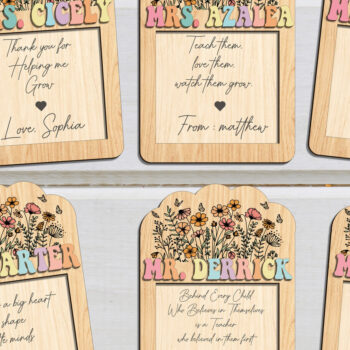 Intra απο ξύλο plywood 3mm-4mm πάχος – Sticky Note Holder Teacher File Δίασταση  20x20 cm INTRAFABR-99207547 - Image 1