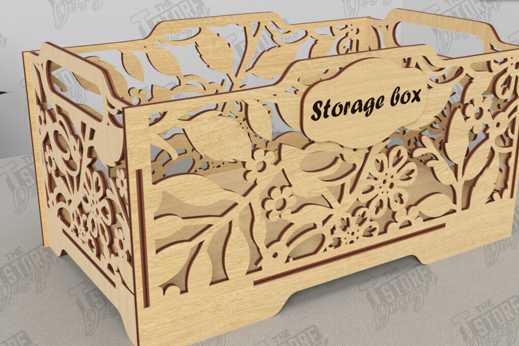 Intra απο ξύλο plywood 3mm-4mm πάχος – Κουτί αποθήκευσης |Κουτί κοσμημάτων | Κουτί δώρου| CNC Δίασταση  20x20 cm INTRAFABR-118219724