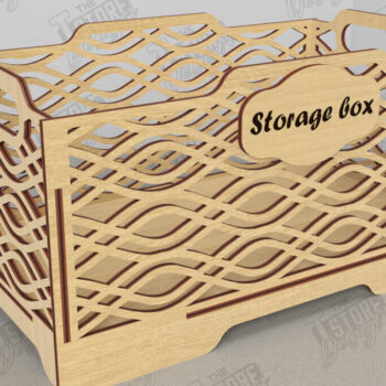 Intra απο ξύλο plywood 3mm-4mm πάχος – Κουτί αποθήκευσης |Κουτί κοσμημάτων | Κουτί δώρου| CNC Δίασταση 20x20 cm INTRAFABR-118219712 - Image 1