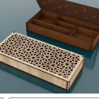 Intra απο ξύλο plywood 3mm-4mm πάχος – Storage Box Αρχεία Cut Laser Δίασταση  20x20 cm INTRAFABR-54681824 - Image 1