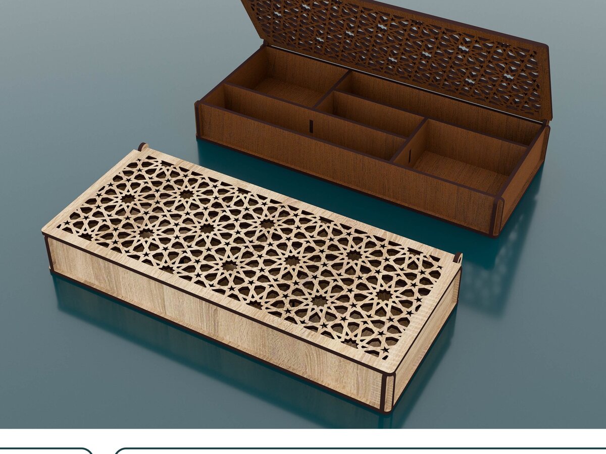 Intra απο ξύλο plywood 3mm-4mm πάχος – Storage Box Αρχεία Cut Laser Δίασταση  20x20 cm INTRAFABR-54681824