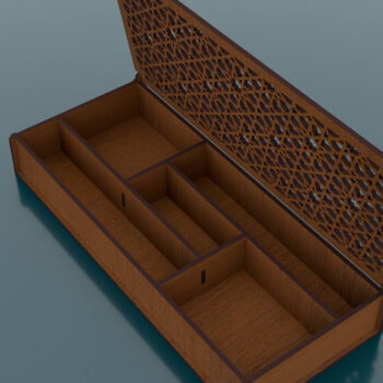 Intra απο ξύλο plywood 3mm-4mm πάχος – Storage Box Αρχεία Cut Laser Δίασταση  20x20 cm INTRAFABR-54681824 - Image 2