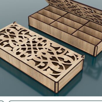 Intra απο ξύλο plywood 3mm-4mm πάχος – Storage Box Αρχεία Cut Laser Δίασταση  20x20 cm INTRAFABR-53721174 - Image 1