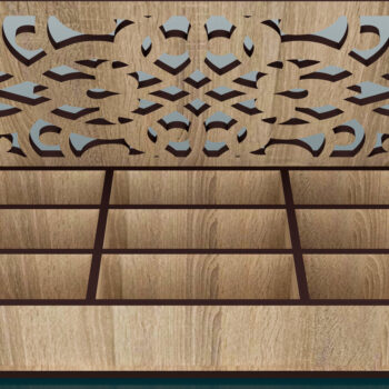 Intra απο ξύλο plywood 3mm-4mm πάχος – Storage Box Αρχεία Cut Laser Δίασταση  20x20 cm INTRAFABR-53721174 - Image 2