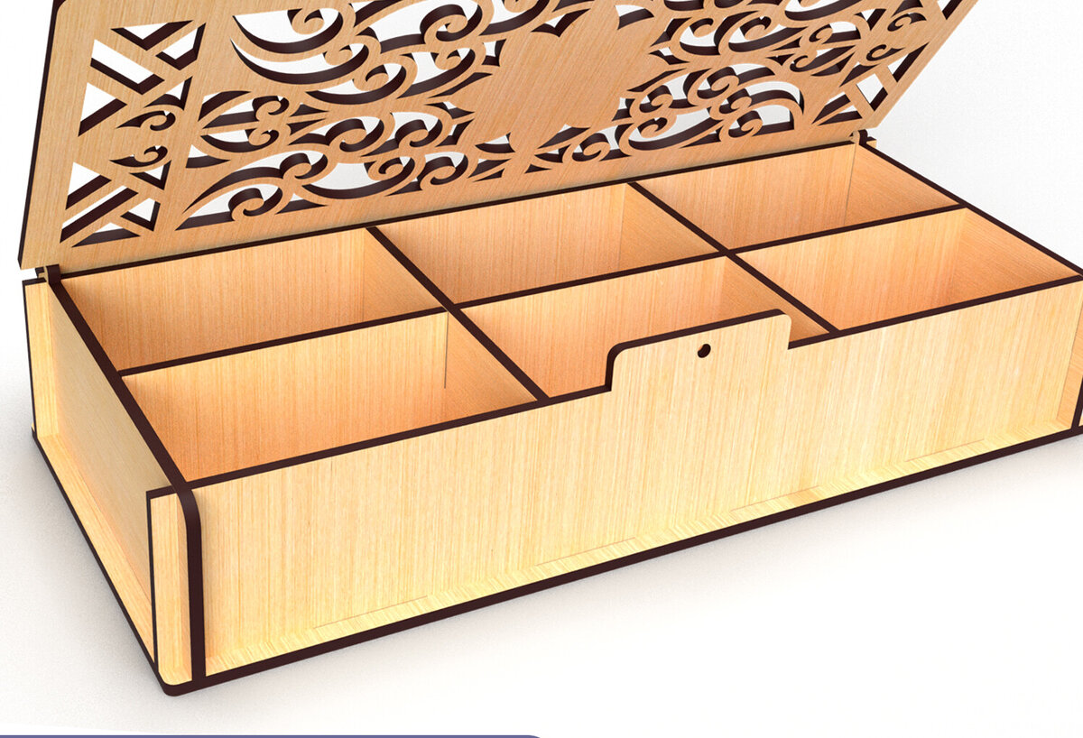 Intra απο ξύλο plywood 3mm-4mm πάχος – Πρότυπο Storage Box Αρχεία Cut Laser Δίασταση  20x20 cm INTRAFABR-81911102