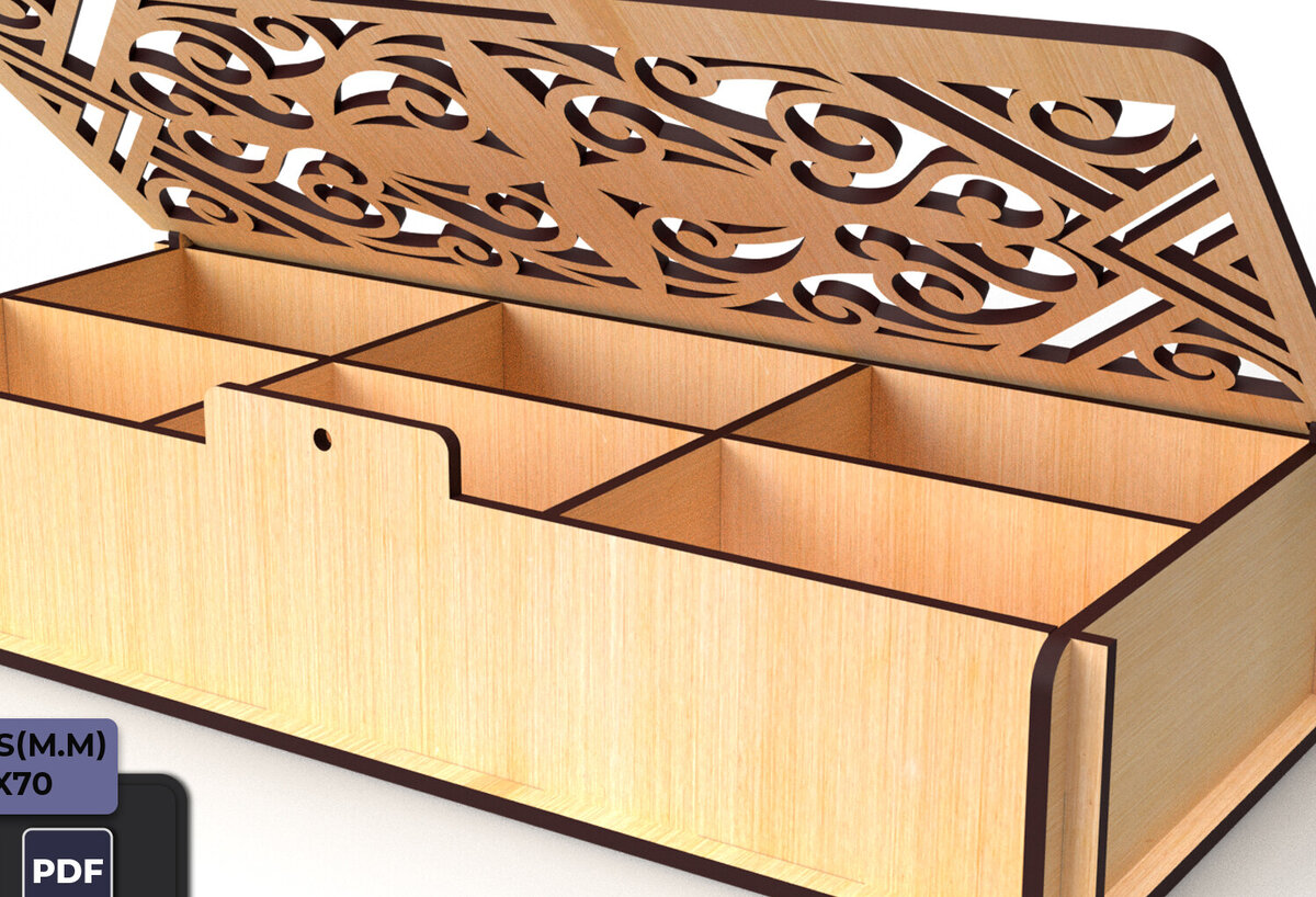 Intra απο ξύλο plywood 3mm-4mm πάχος – Πρότυπο Storage Box Αρχεία Cut Laser Δίασταση  20x20 cm INTRAFABR-81910725