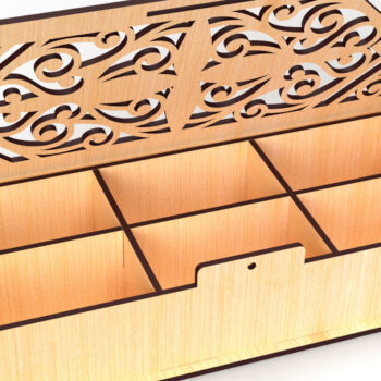 Intra απο ξύλο plywood 3mm-4mm πάχος – Πρότυπο Storage Box Αρχεία Cut Laser Δίασταση  20x20 cm INTRAFABR-81910725 - Image 2