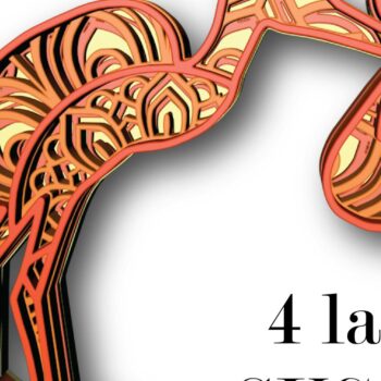 Intra απο ξύλο plywood 3mm-4mm πάχος – Πελαργός και μωρό , 4 στρώσεις Δίασταση 20x20 cm INTRAFABR-29863053 - Image 2