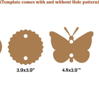 Intra απο ξύλο plywood 3mm-4mm πάχος – Straw Tag, Straw Topper Template Δίασταση  20x20 cm INTRAFABR-116019970 - Image 3