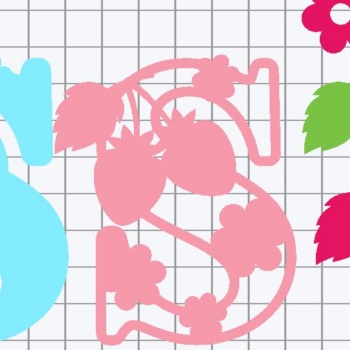 Intra απο ξύλο plywood 3mm-4mm πάχος – Strawberry Alphabet 3D Δίασταση  20x20 cm INTRAFABR-81195527 - Image 3