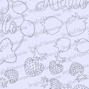 Intra απο ξύλο plywood 3mm-4mm πάχος – Strawberry Welcome Round Δίασταση  20x20 cm INTRAFABR-67603369 - Image 2