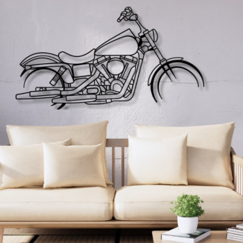 Intra απο ξύλο plywood 3mm-4mm πάχος – Street Bob Μοτοσικλέτα Dxf Δίασταση  20x20 cm INTRAFABR-113703271 - Image 3