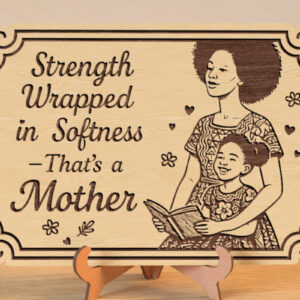 Intra απο ξύλο plywood 3mm-4mm πάχος – Δύναμη στην απαλότητα – Σημάδι μαμάς Δίασταση 20x20 cm INTRAFABR-120588712