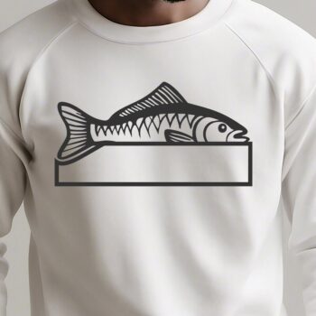 Intra απο ξύλο plywood 3mm-4mm πάχος – Μονόγραμμα ριγέ ψαριού – Custom Fish Δίασταση  20x20 cm INTRAFABR-125118773 - Image 3