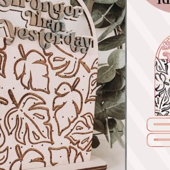 Intra απο ξύλο plywood 3mm-4mm πάχος – Πιο ισχυρό από χθες, Αρχείο κοπής με λέιζερ με βάση σκουλαρικιών Δίασταση  20x20 cm INTRAFABR-73358020 - Image 1