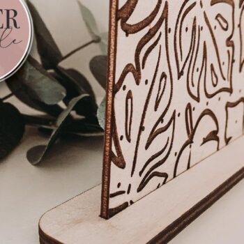 Intra απο ξύλο plywood 3mm-4mm πάχος – Πιο ισχυρό από χθες, Αρχείο κοπής με λέιζερ με βάση σκουλαρικιών Δίασταση  20x20 cm INTRAFABR-73358020 - Image 3