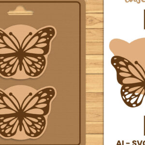 Intra απο ξύλο plywood 3mm-4mm πάχος – Stud Earring Lasercut - Αρχείο Lasercut Δίασταση  5x5 cm INTRAFABR-120997561