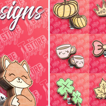 Intra απο ξύλο plywood 3mm-4mm πάχος – Σκουλαρίκια με καρφιά  κοπής με λέιζερ | CNC Δίασταση  5x5 cm INTRAFABR-83536515 - Image 1