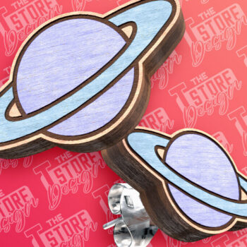 Intra απο ξύλο plywood 3mm-4mm πάχος – Σκουλαρίκια με καρφιά  κοπής με λέιζερ | CNC Δίασταση  5x5 cm INTRAFABR-83536515 - Image 6