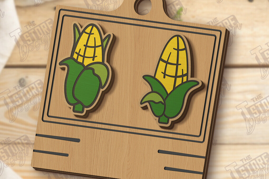 Intra απο ξύλο plywood 3mm-4mm πάχος – Καρφωτά σκουλαρίκια Λαχανικά Κοπή Laser | CNC Δίασταση  5x5 cm INTRAFABR-123039597