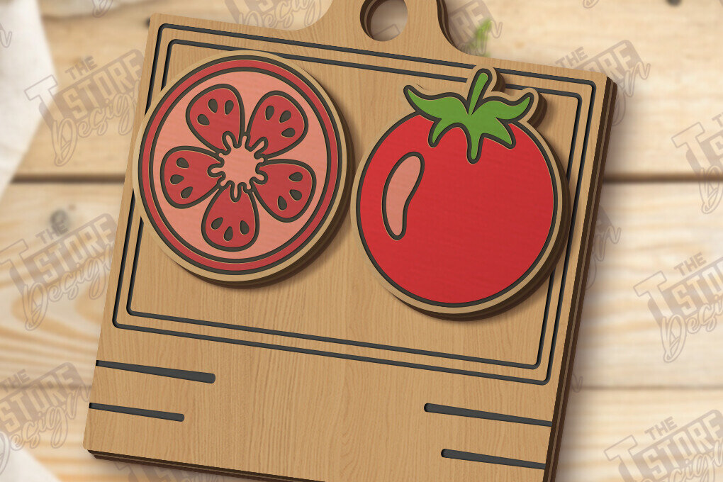 Intra απο ξύλο plywood 3mm-4mm πάχος – Καρφωτά σκουλαρίκια Λαχανικά Κοπή Laser | CNC Δίασταση  5x5 cm INTRAFABR-123039585